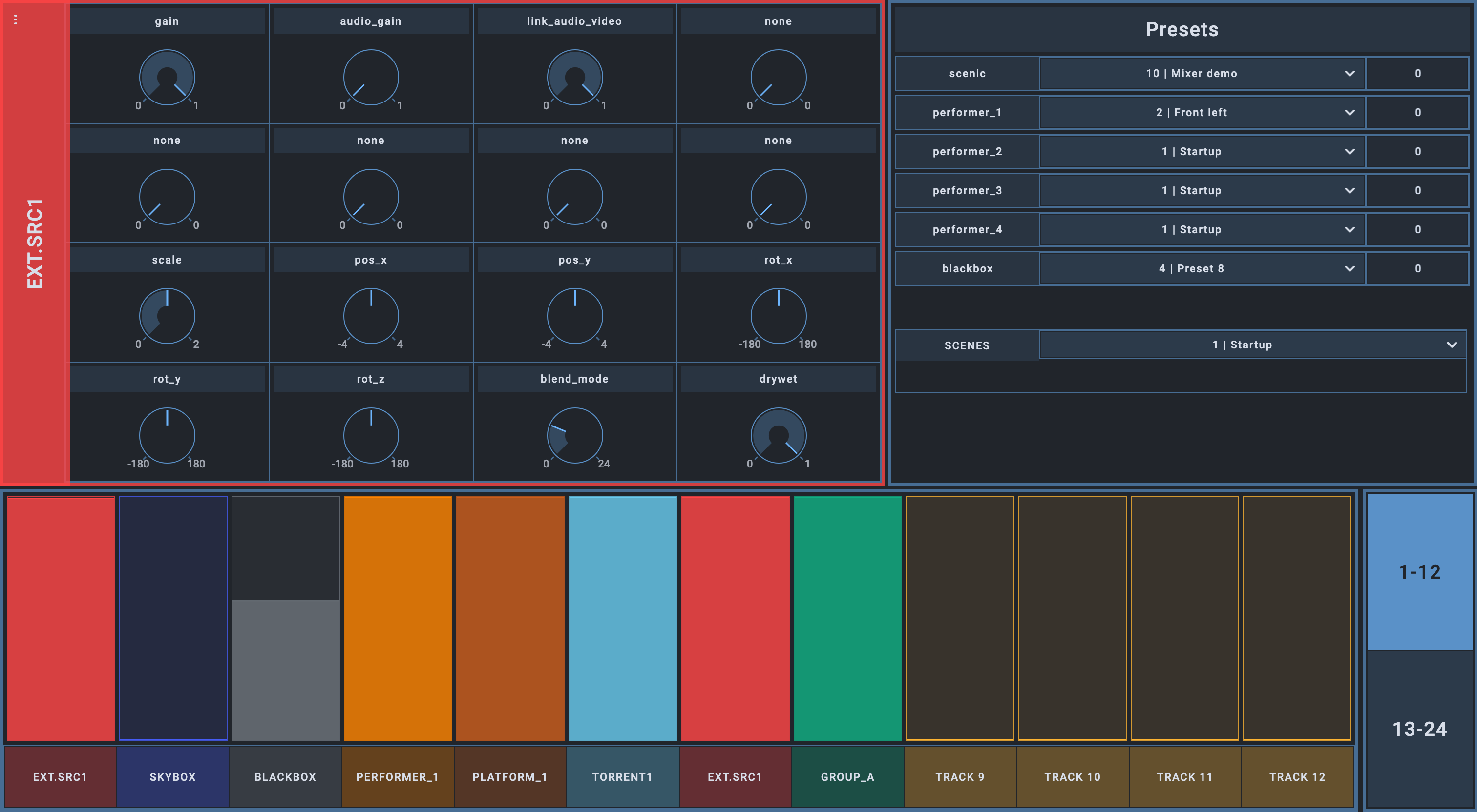 Open Stage Control interface