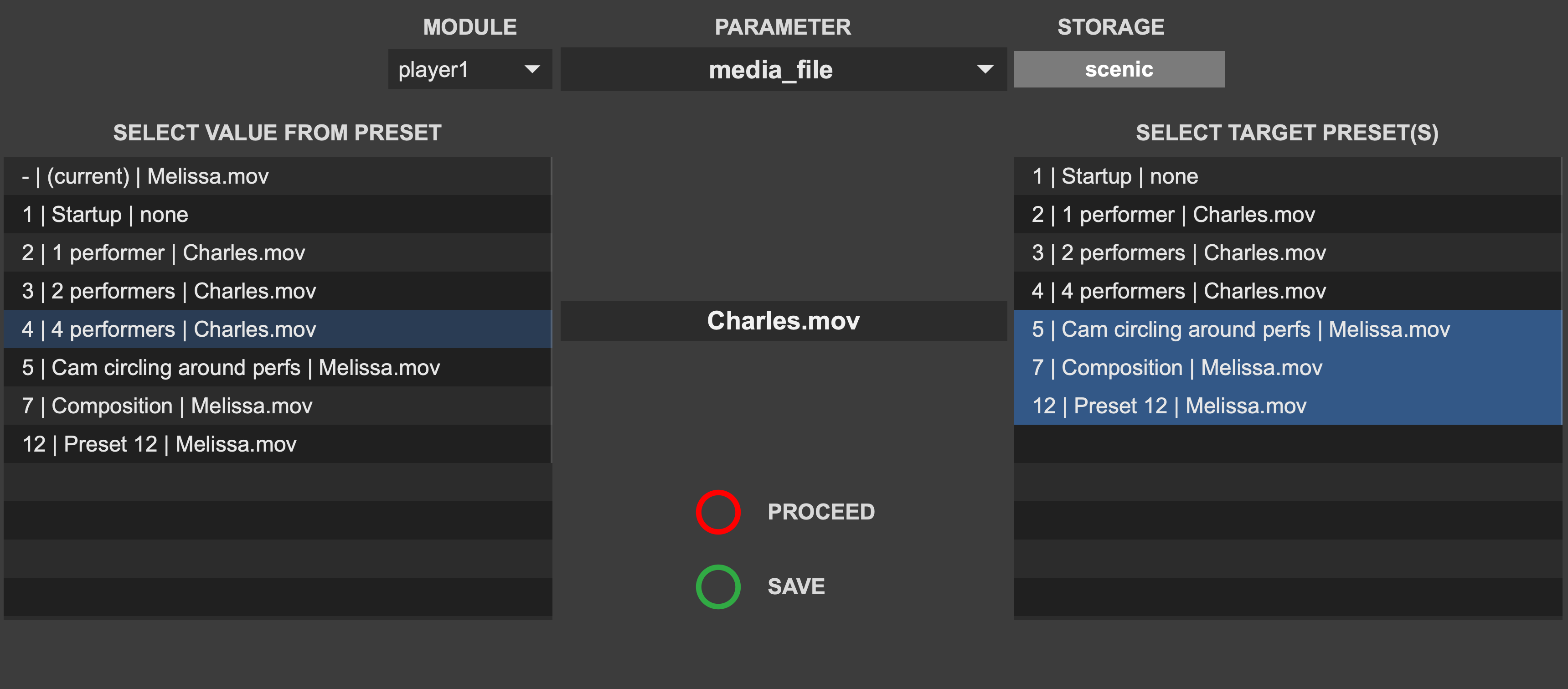 Preset Editor