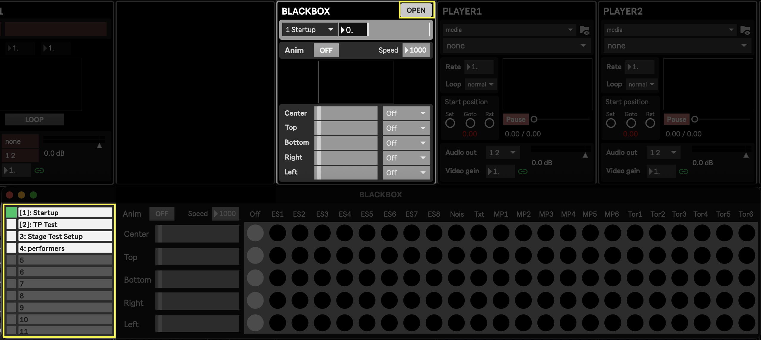 Blackbox presets